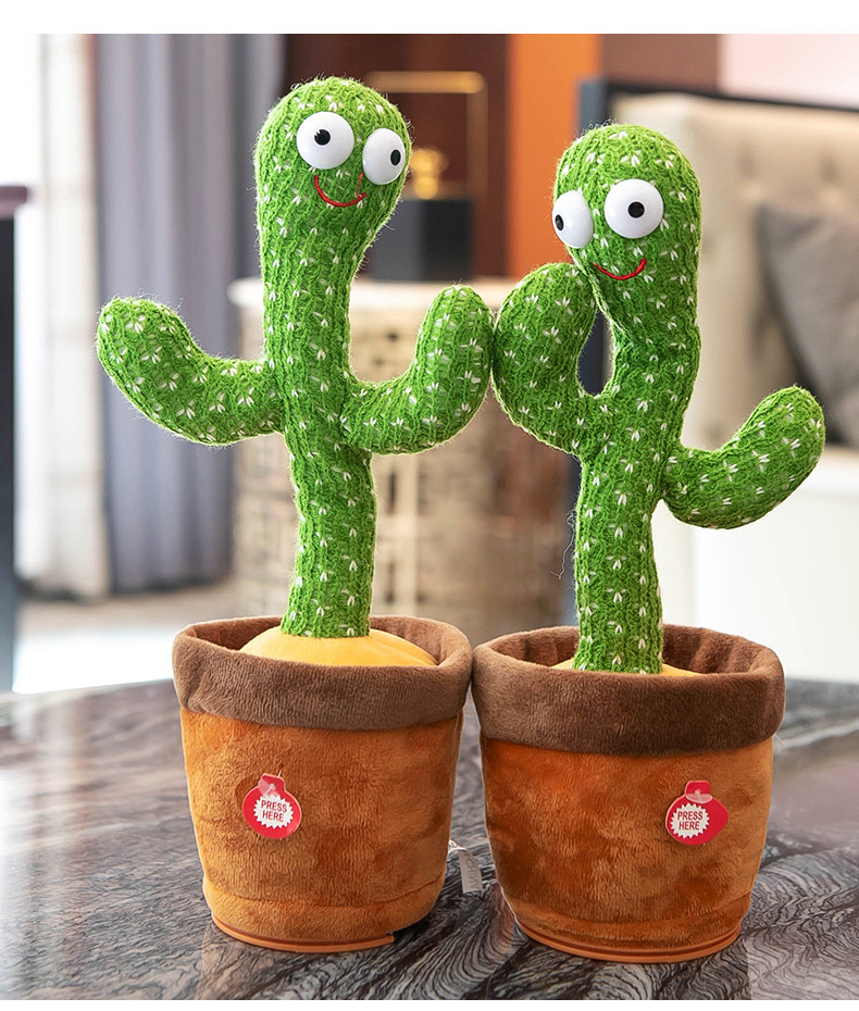 Electronic Cactus Singing & Dancing Plush Toy