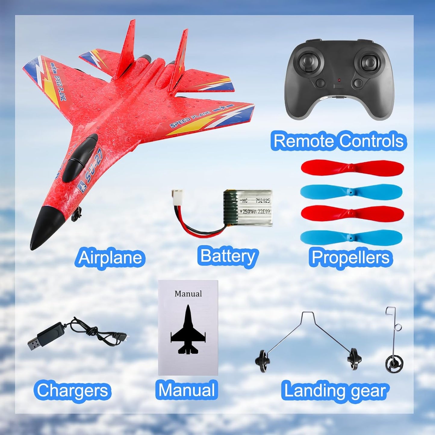 2.4G Large Remote control airplane glider