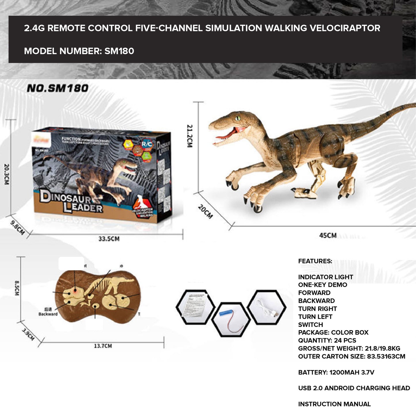 Remote Control Velociraptor